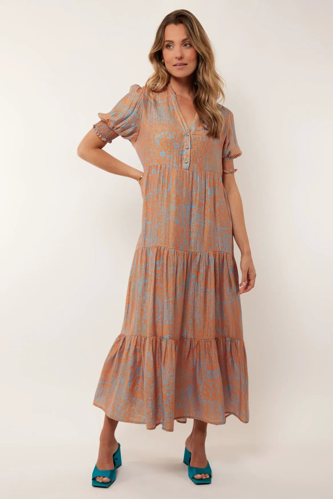 Chambray Blue/Mango