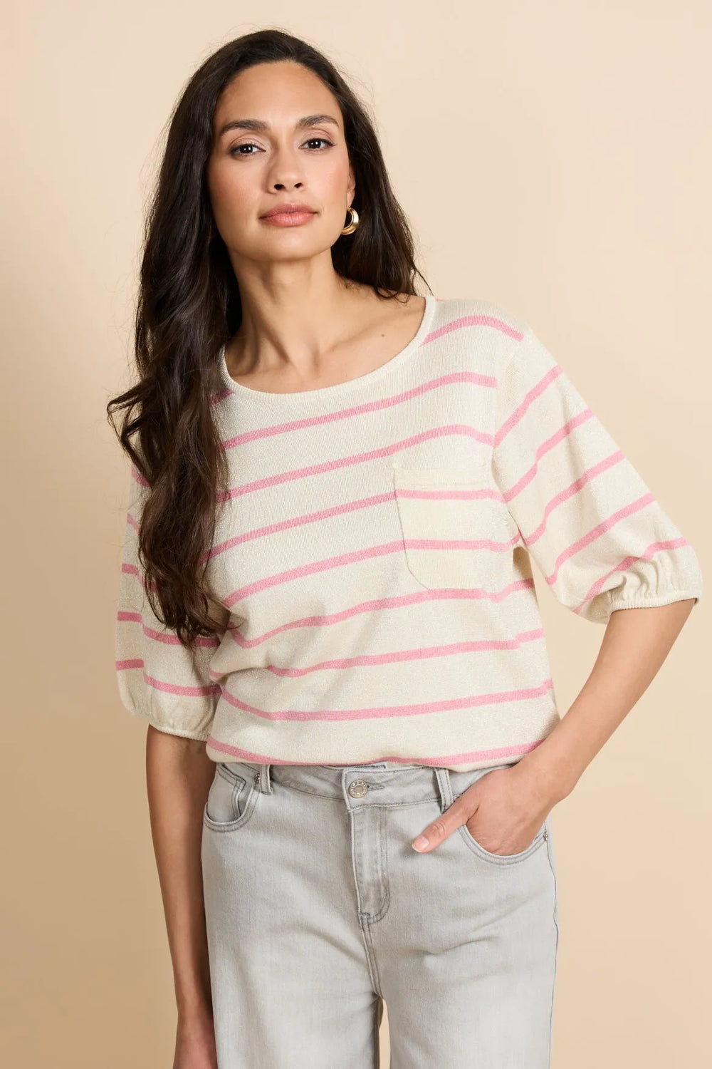 Wool White/Pretty Pink