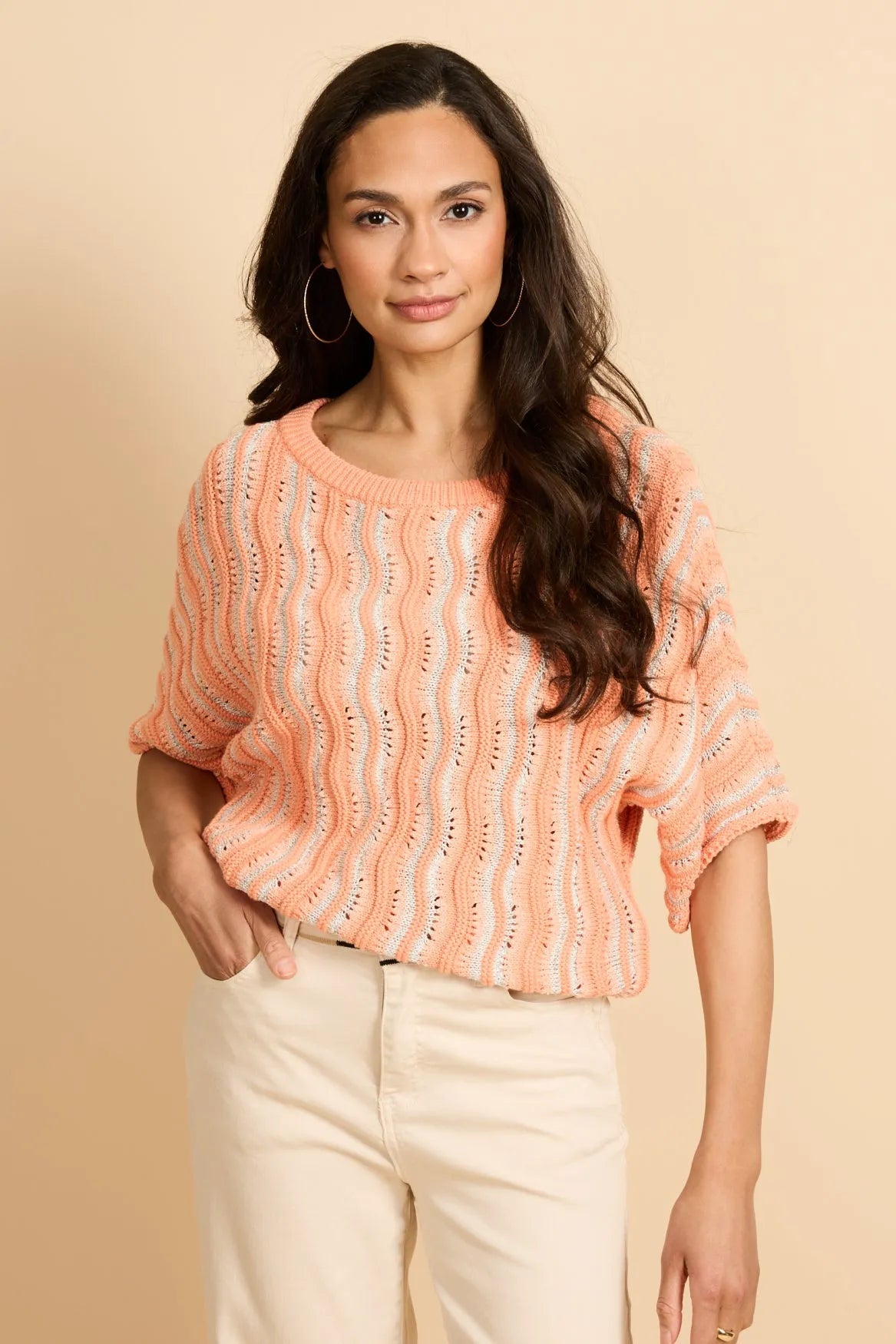 Warm Coral/Wool White