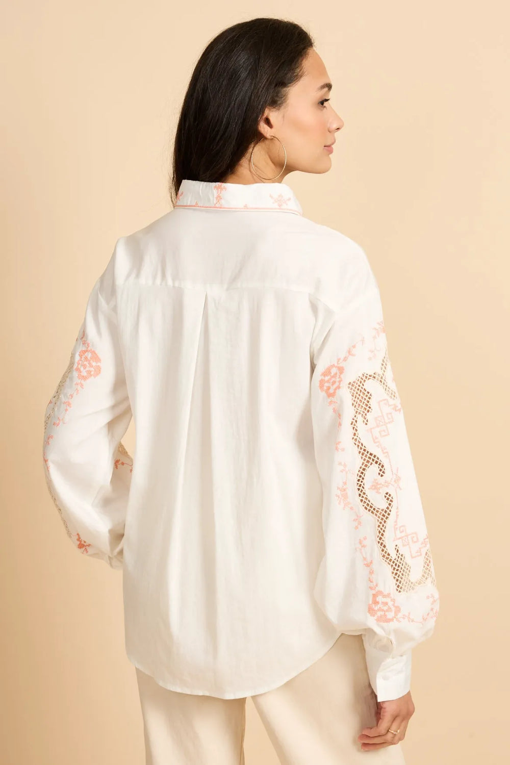 Offwhite/Warm Coral